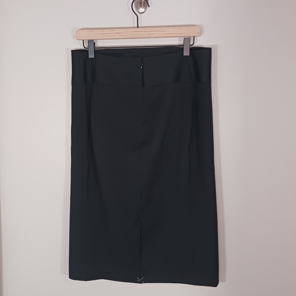 Express Dark Academia Career Classic Stretch Black Pencil Skirt Size 12 New